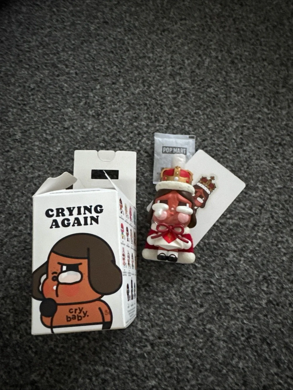 Pop Mart Crying Again Red & White King Figure - PopMart